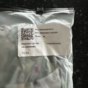 Floral green summer dress